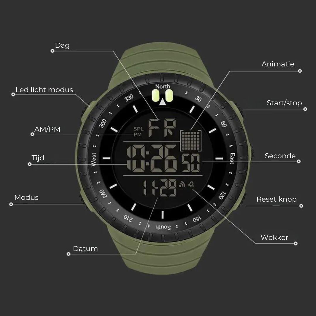 EverHike - AdventureTime Outdoor Horloge - Waterdicht