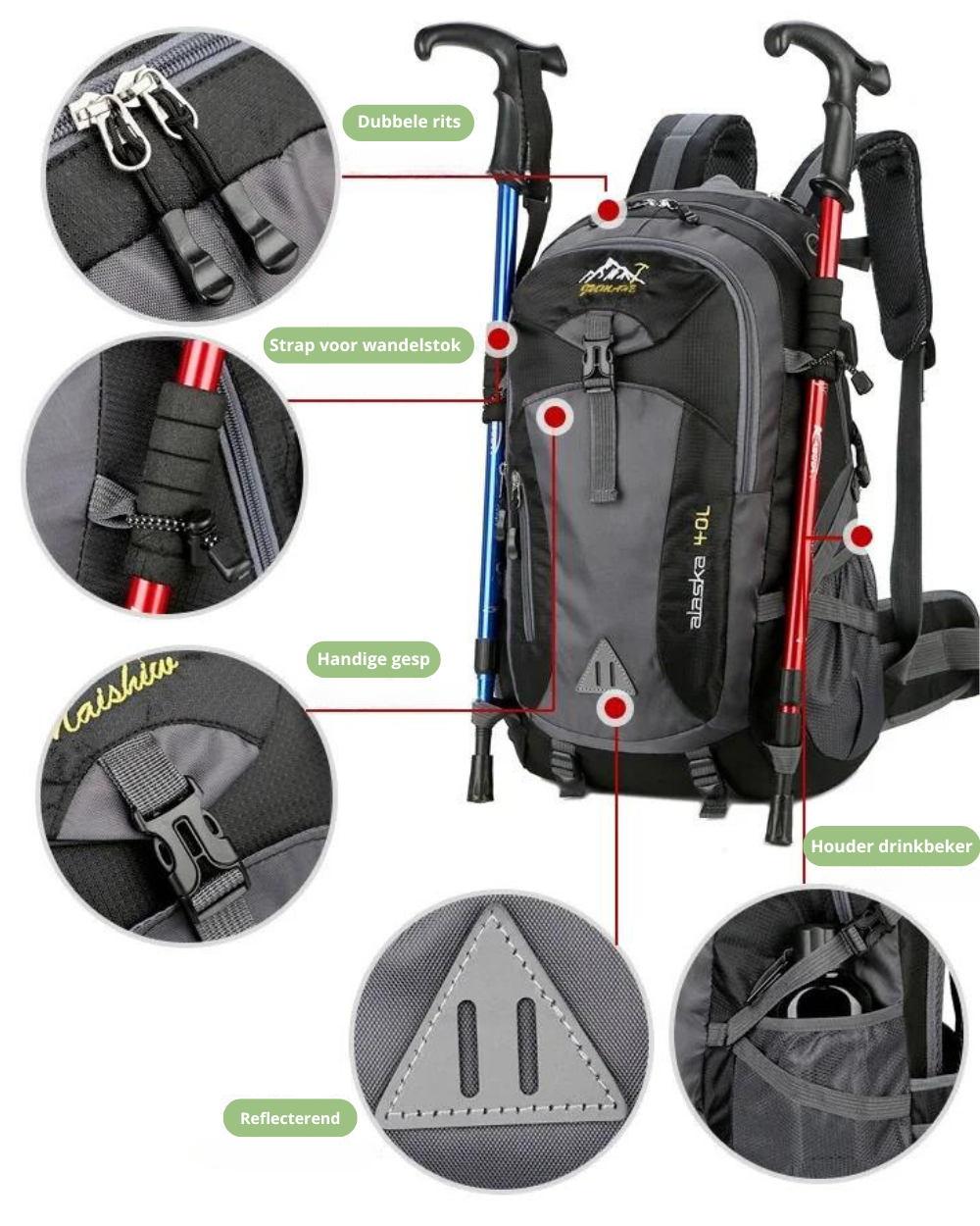 SummitComfort | Outdoor Backpack - Waterdicht