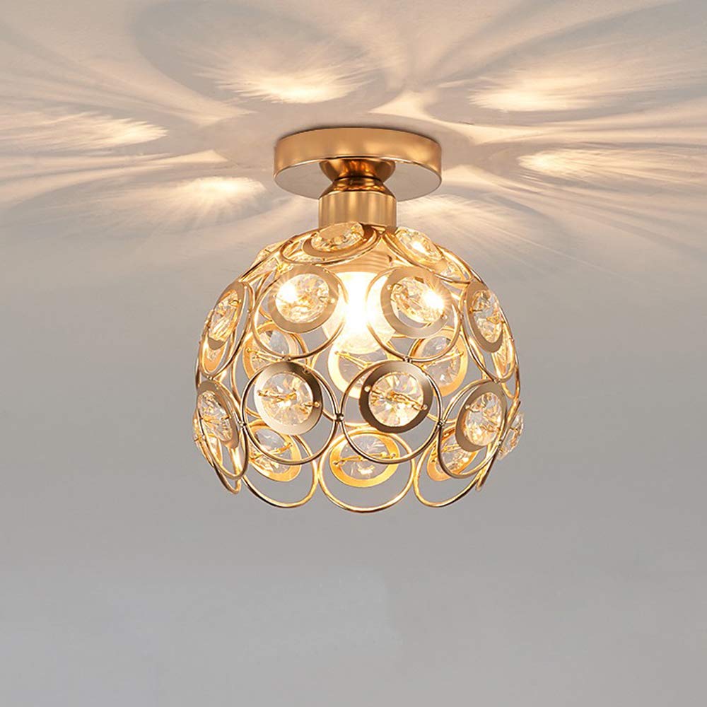 LuxoraGlow | Prachtige Gouden Luxe Bal Hal Plafondlamp