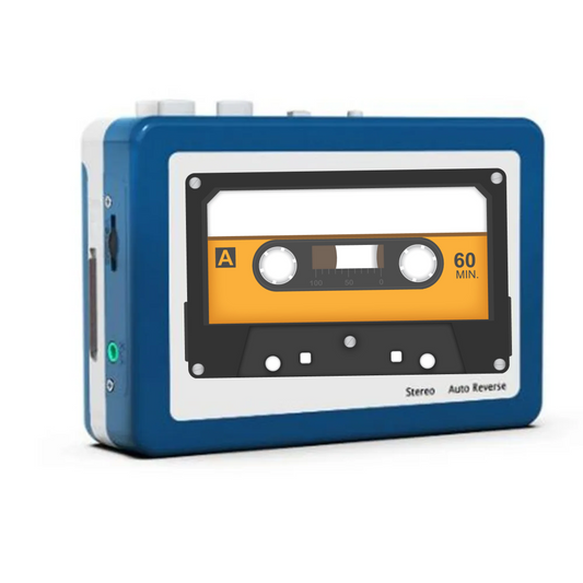RetroWave - Bluetooth kleine cassette radio met bandrecorder en speler