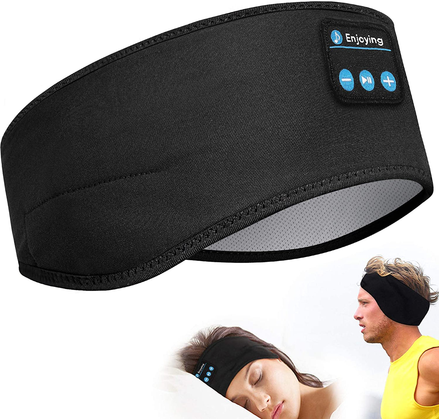 SnoozeSync - Draadloze en dunne hoofdband voor slapen