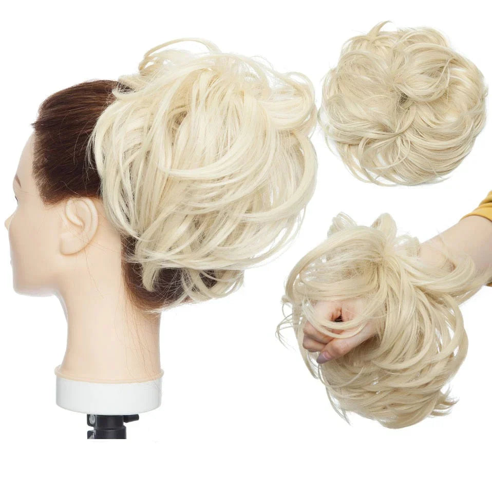 EleganzAura - Rommelige knot haar scrunchie