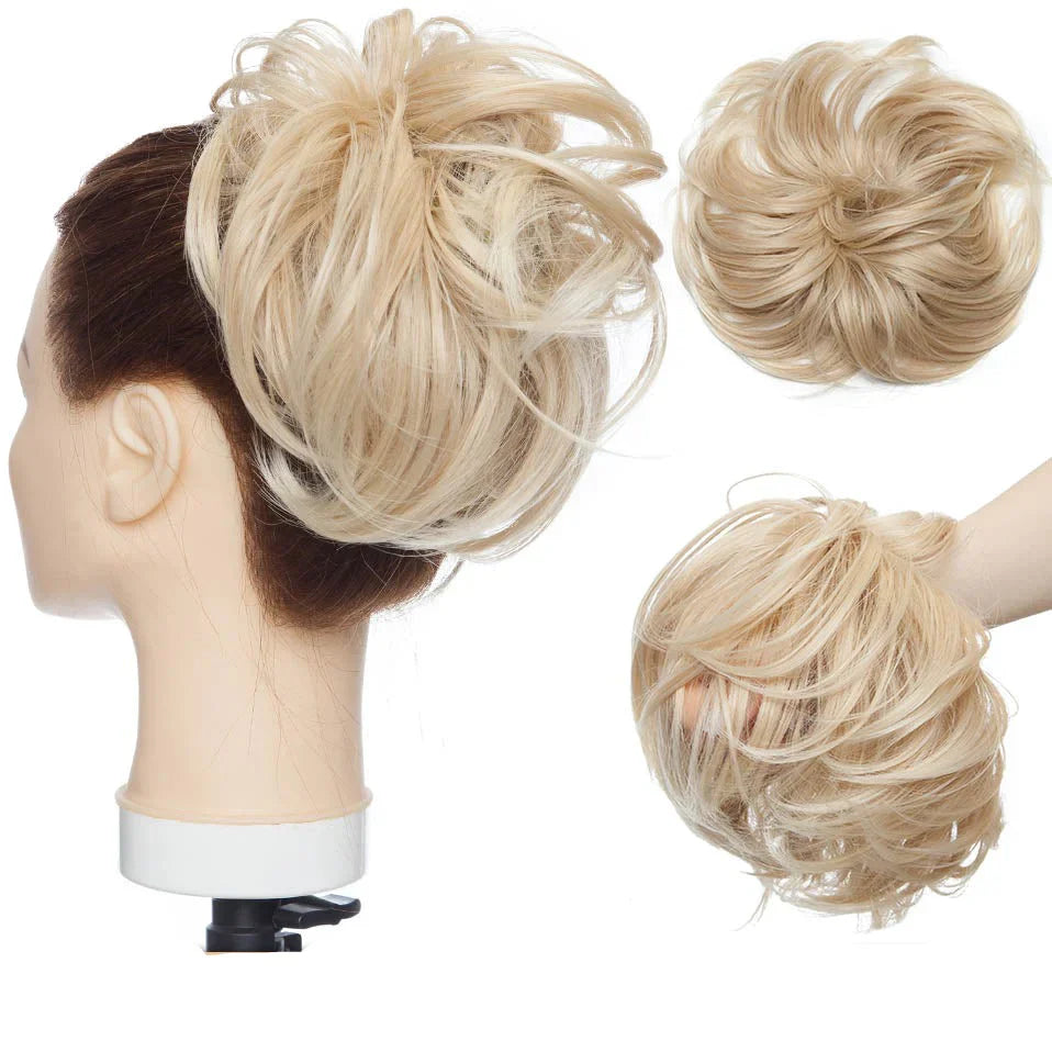 EleganzAura - Rommelige knot haar scrunchie