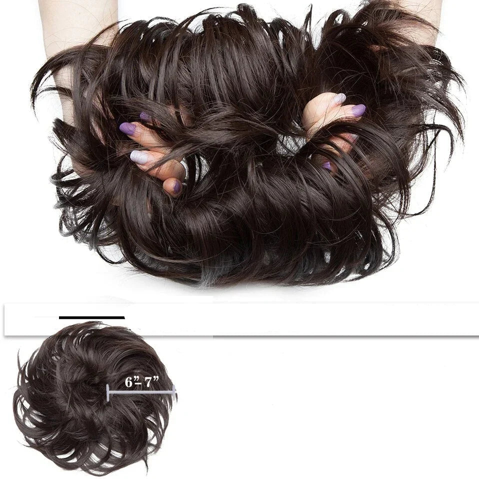 EleganzAura - Rommelige knot haar scrunchie