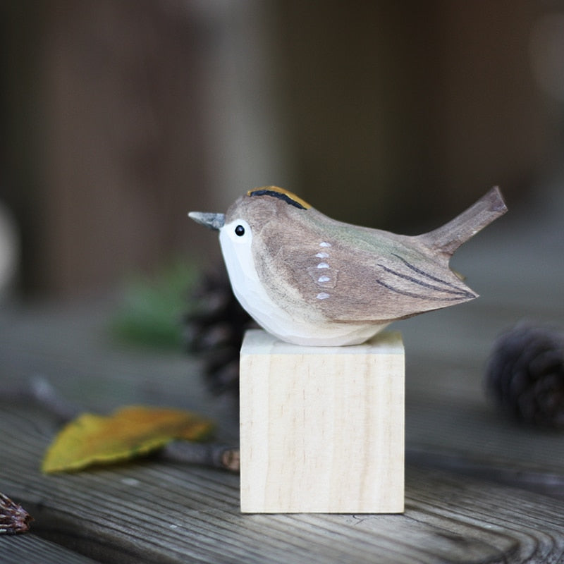 GloRadiance - Unieke Handgemaakte Houten Vogels | Decoratie Huis | Houten Beeldjes