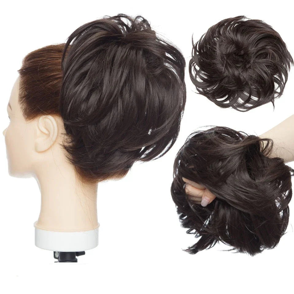 EleganzAura - Rommelige knot haar scrunchie