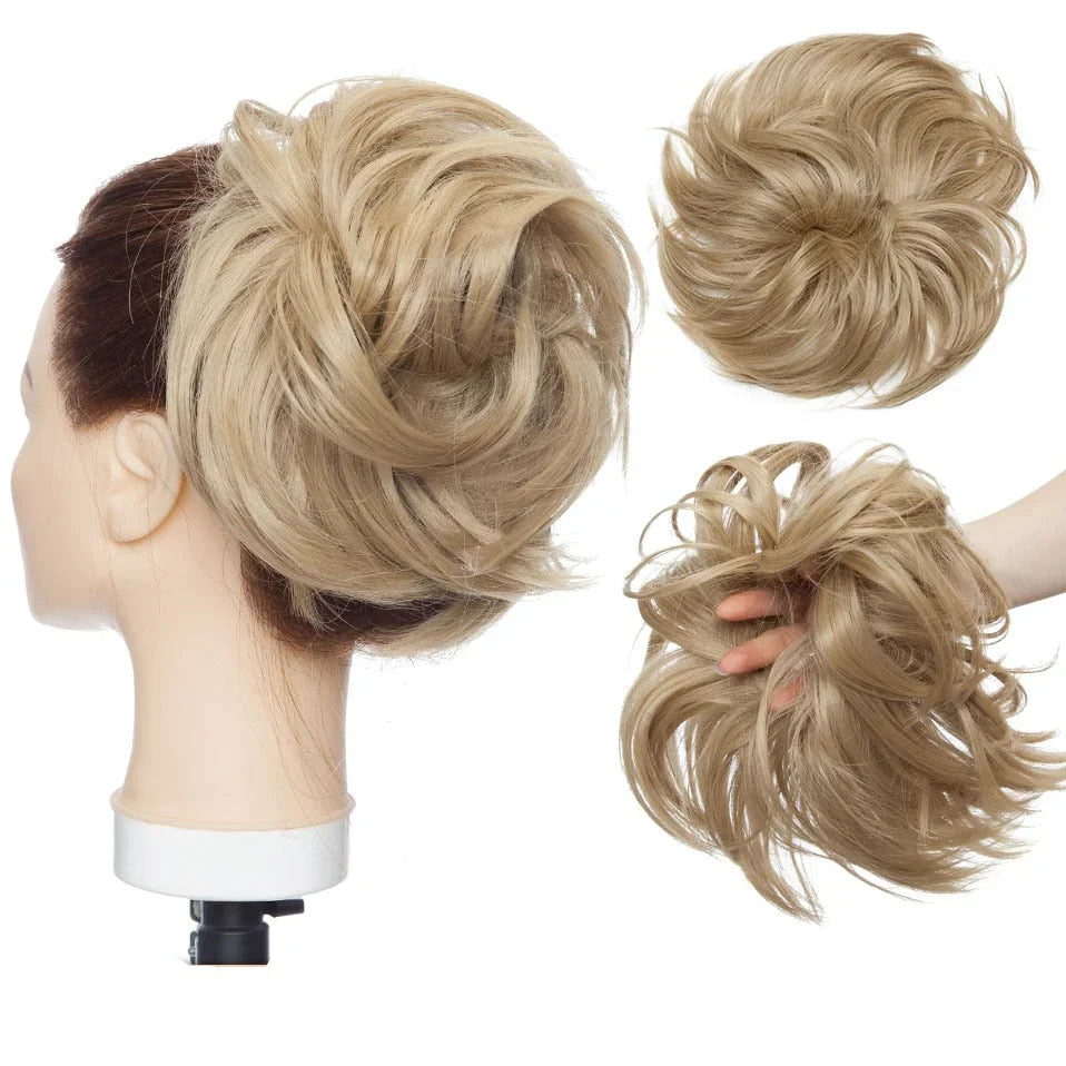 EleganzAura - Rommelige knot haar scrunchie