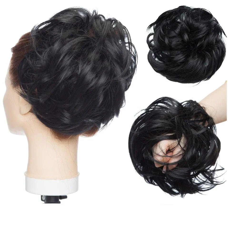 EleganzAura - Rommelige knot haar scrunchie