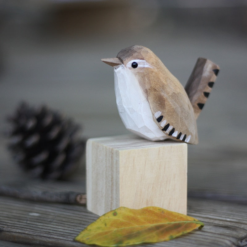 GloRadiance - Unieke Handgemaakte Houten Vogels | Decoratie Huis | Houten Beeldjes