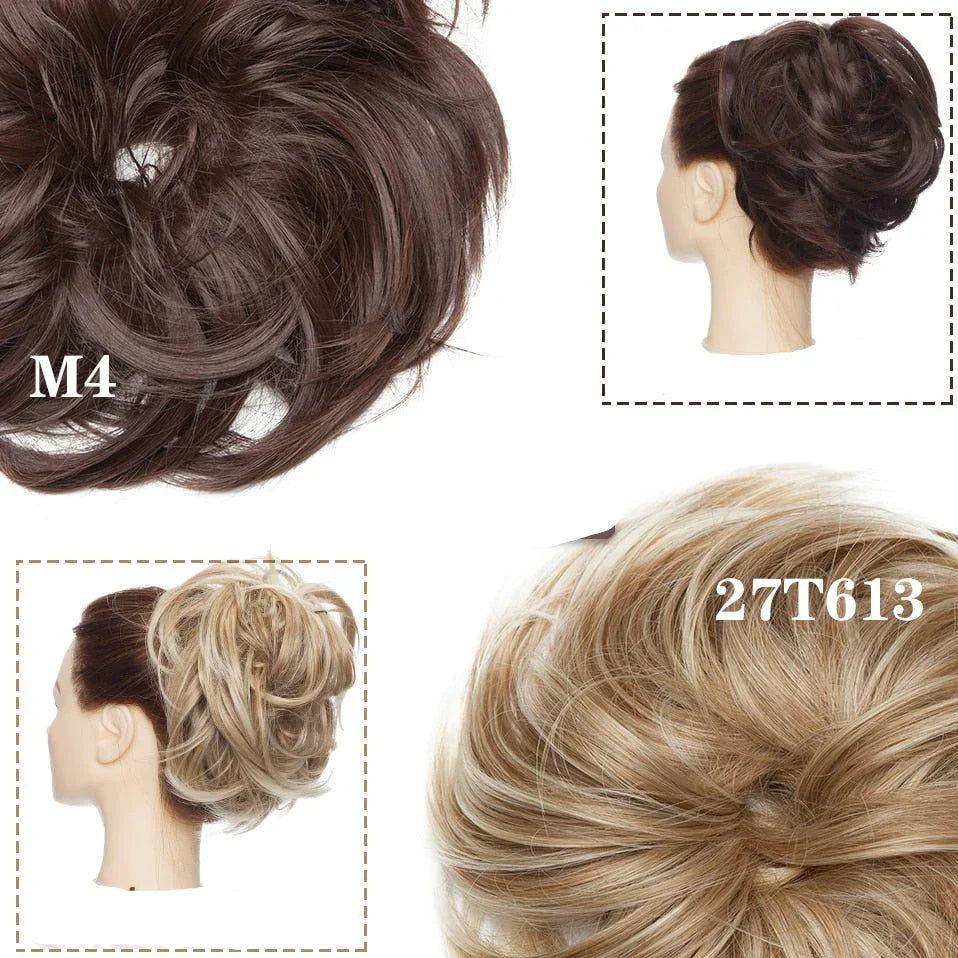 EleganzAura - Rommelige knot haar scrunchie