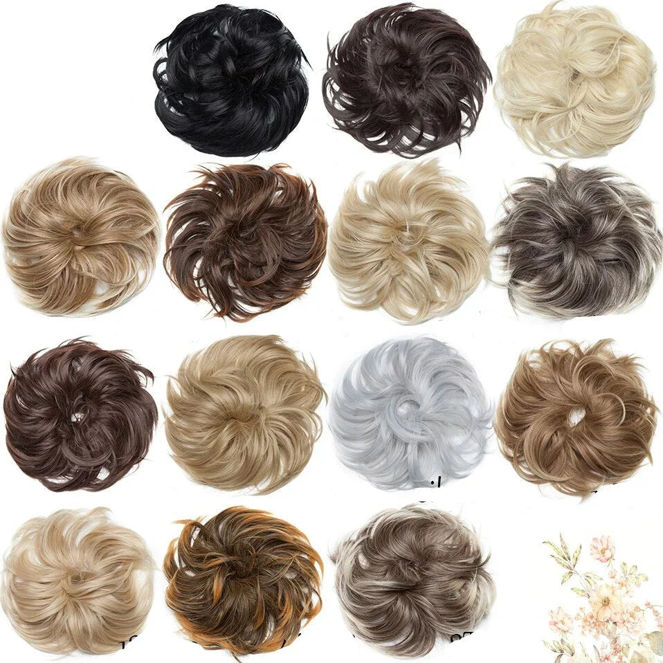 EleganzAura - Rommelige knot haar scrunchie