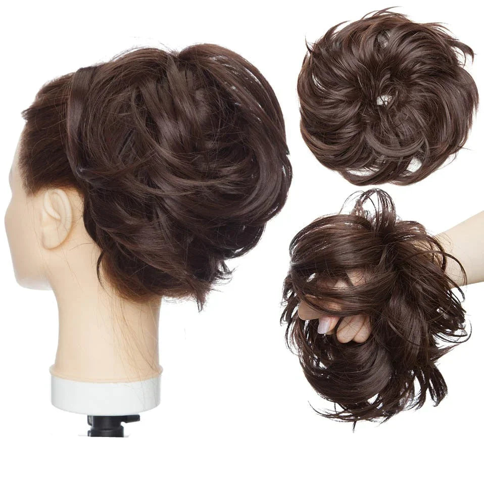 EleganzAura - Rommelige knot haar scrunchie