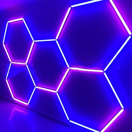 TechTrendz - Hexagon Garage LED Licht | Kleur