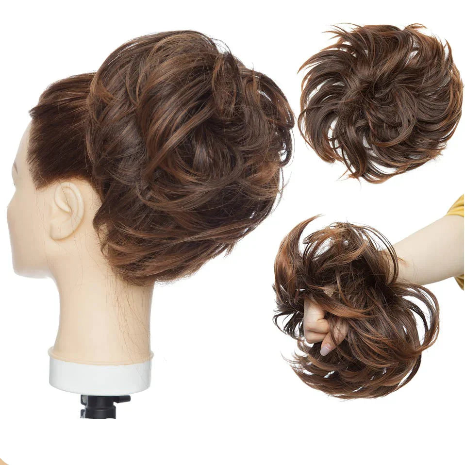 EleganzAura - Rommelige knot haar scrunchie