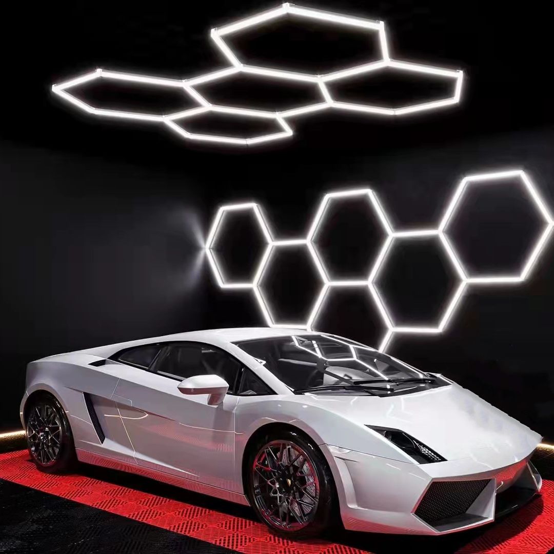 TechTrendz - Hexagon Garage LED Licht | Kleur