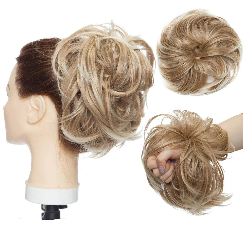 EleganzAura - Rommelige knot haar scrunchie