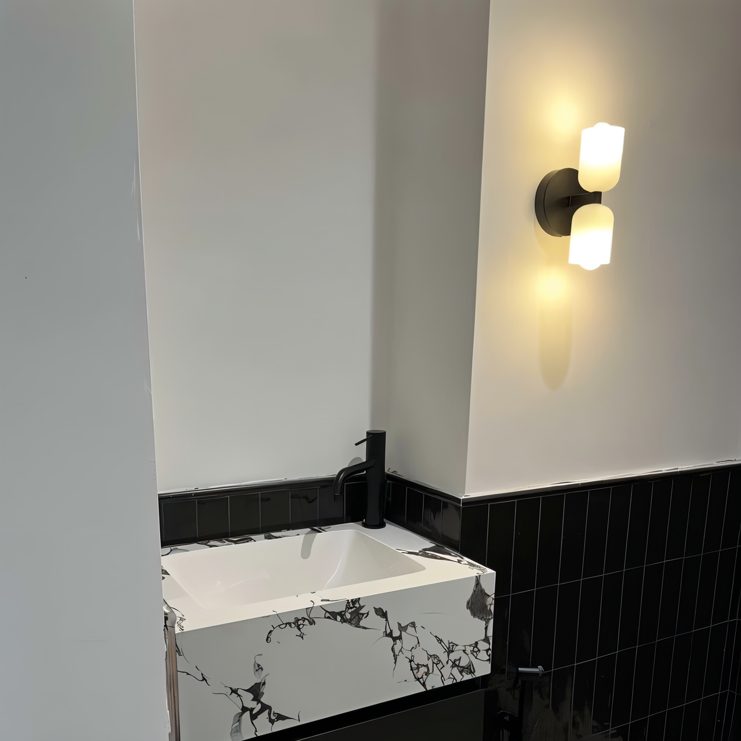 Duolight - Dubbele koppen wandlamp voor binnen