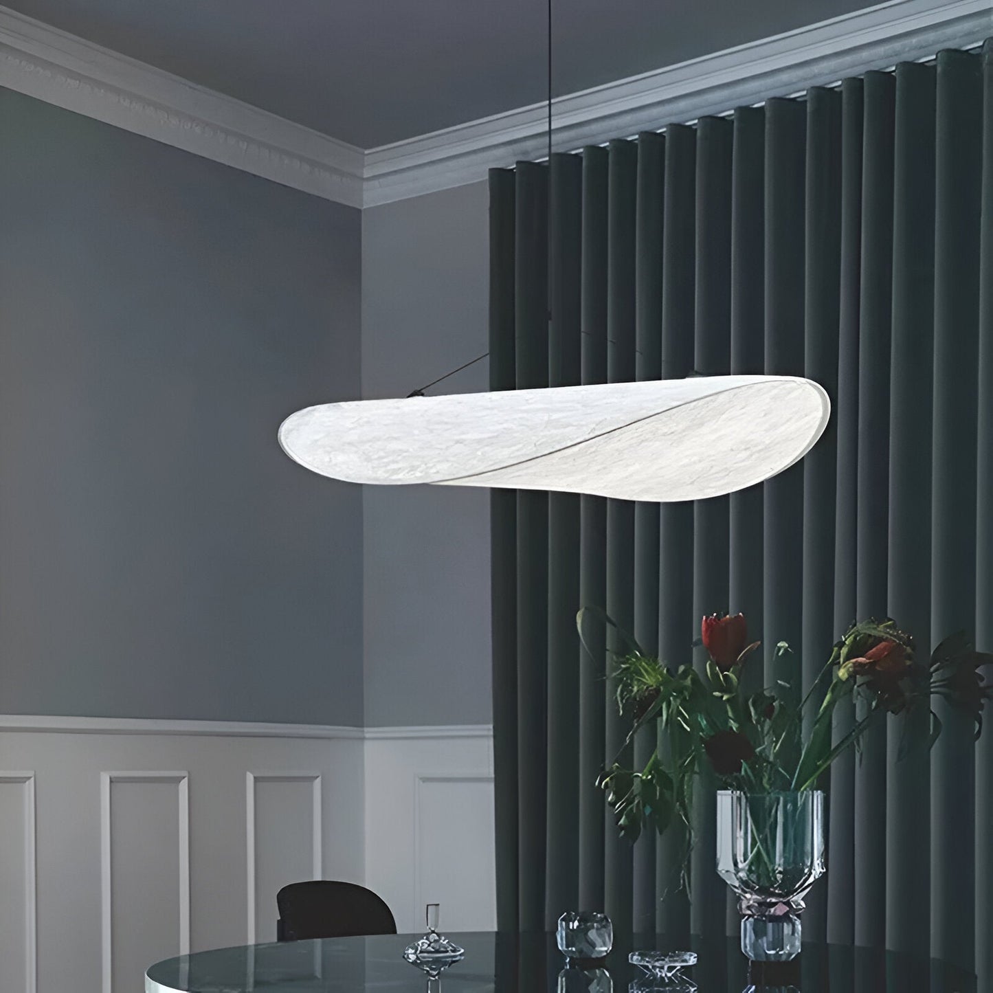 Silkylight - Handgemaakte stoffen LED hanglamp, modern design