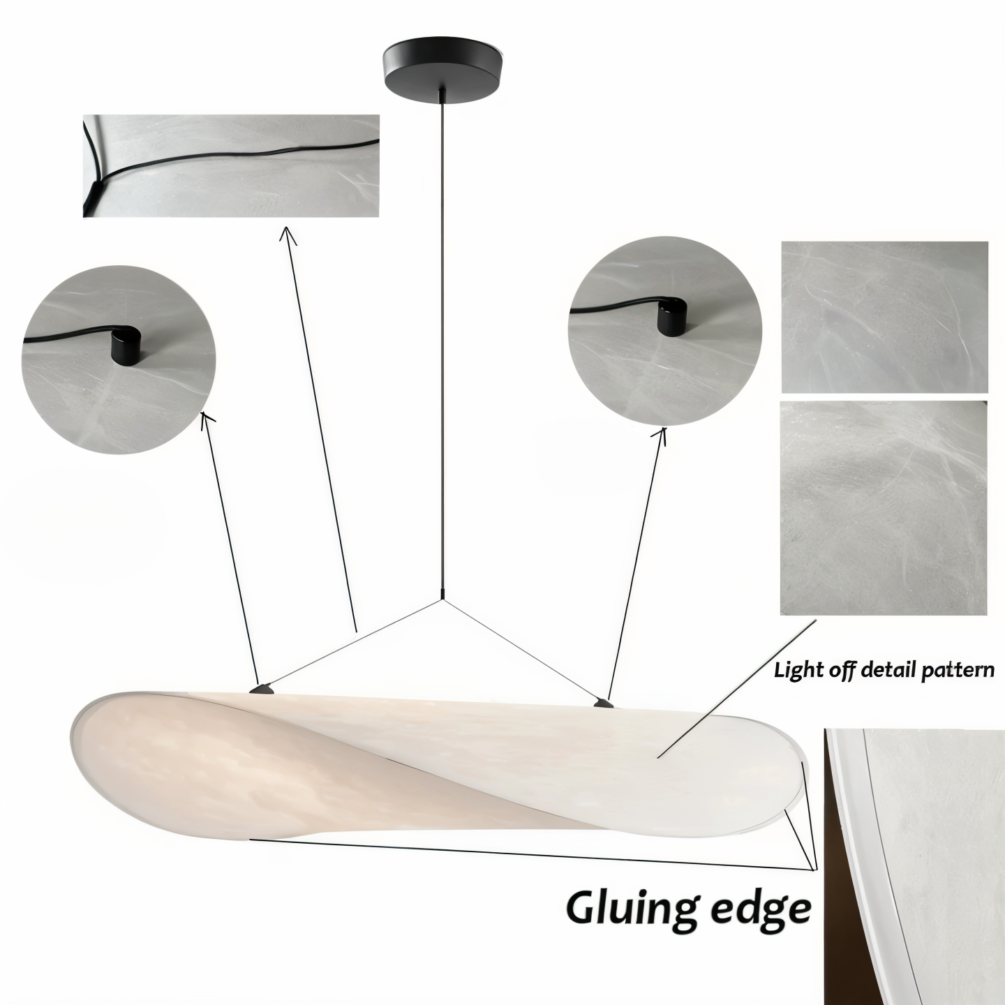 Silkylight - Handgemaakte stoffen LED hanglamp, modern design