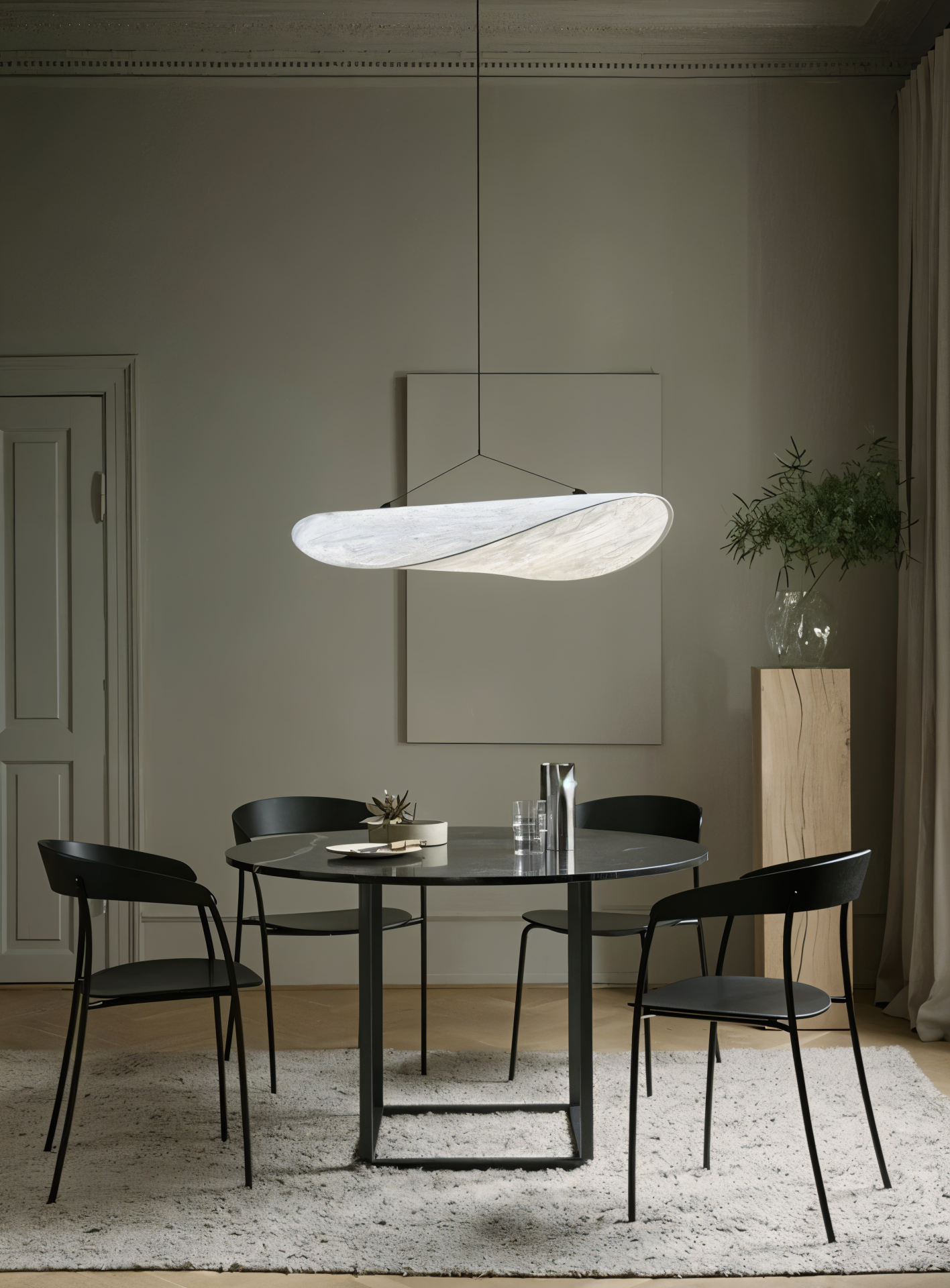 Silkylight - Handgemaakte stoffen LED hanglamp, modern design
