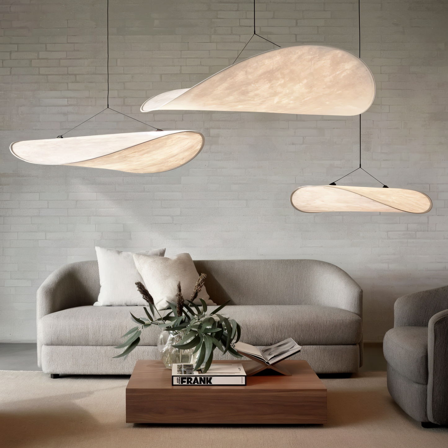 Silkylight - Handgemaakte stoffen LED hanglamp, modern design