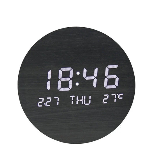 TimeGlow - Multifunctionele LED wandklok met temperatuur