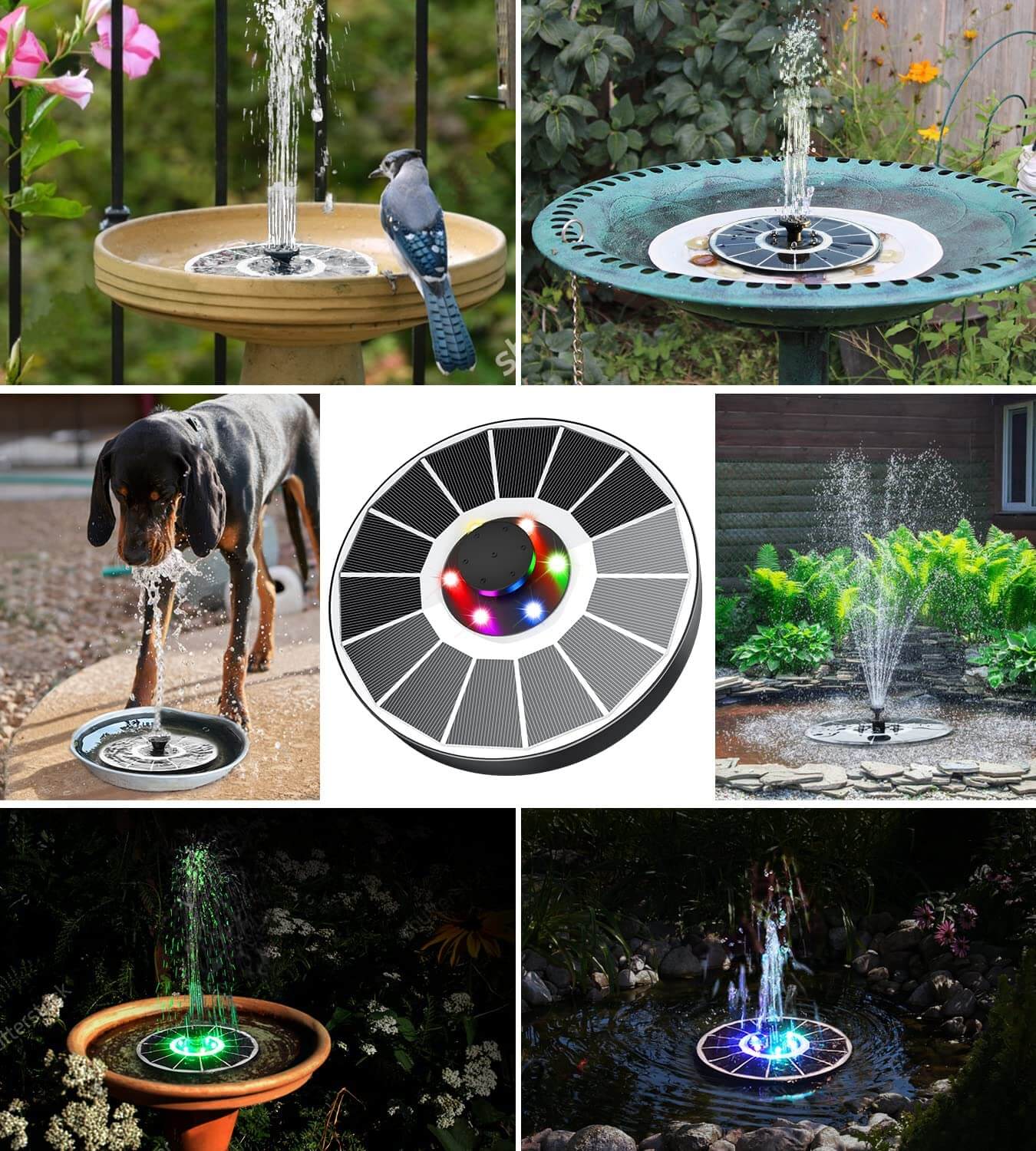 AquaHarmony | LED Zonne Water Fontein