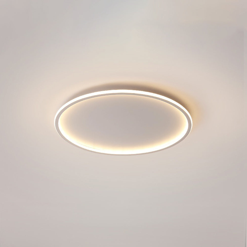 SleekAura | Moderne Ronde LED Plafondlamp Metaal/Acryl Zwart/Wit Slaapkamer/Eetkamer/Woonkamer