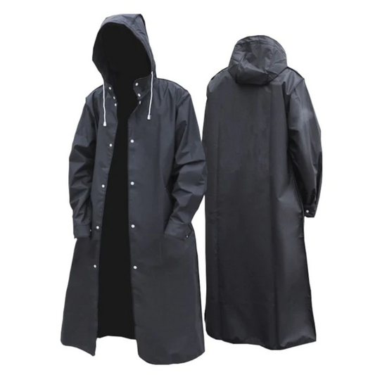 RainGuard - Luxe & Stijlvolle Lange Waterdichte Regenjas met Capuchon