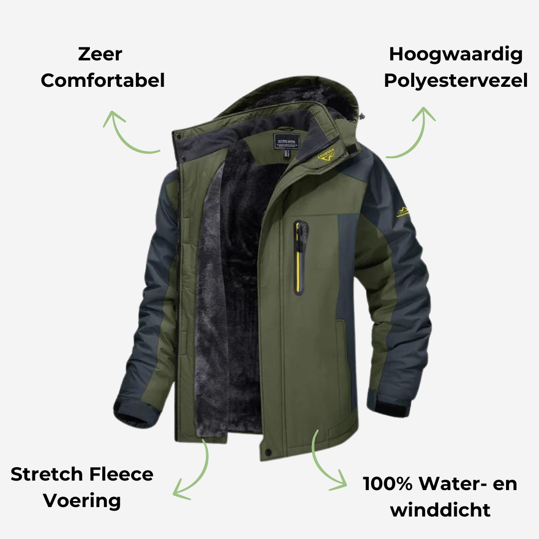 VentureSafe | Gevoerde Outdoor Jas - Wind- en Waterdicht