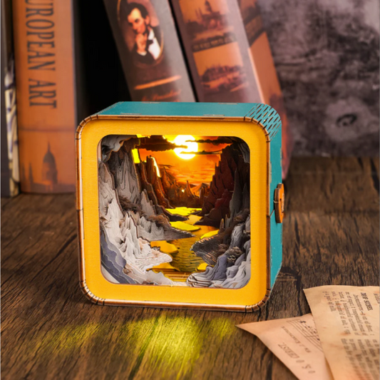 Questbox - 3D-houten puzzel en nachtlampje in één