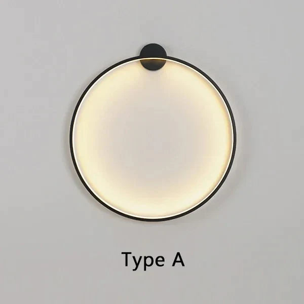 EclipseGlow - Minimalistische ronde Wandlamp