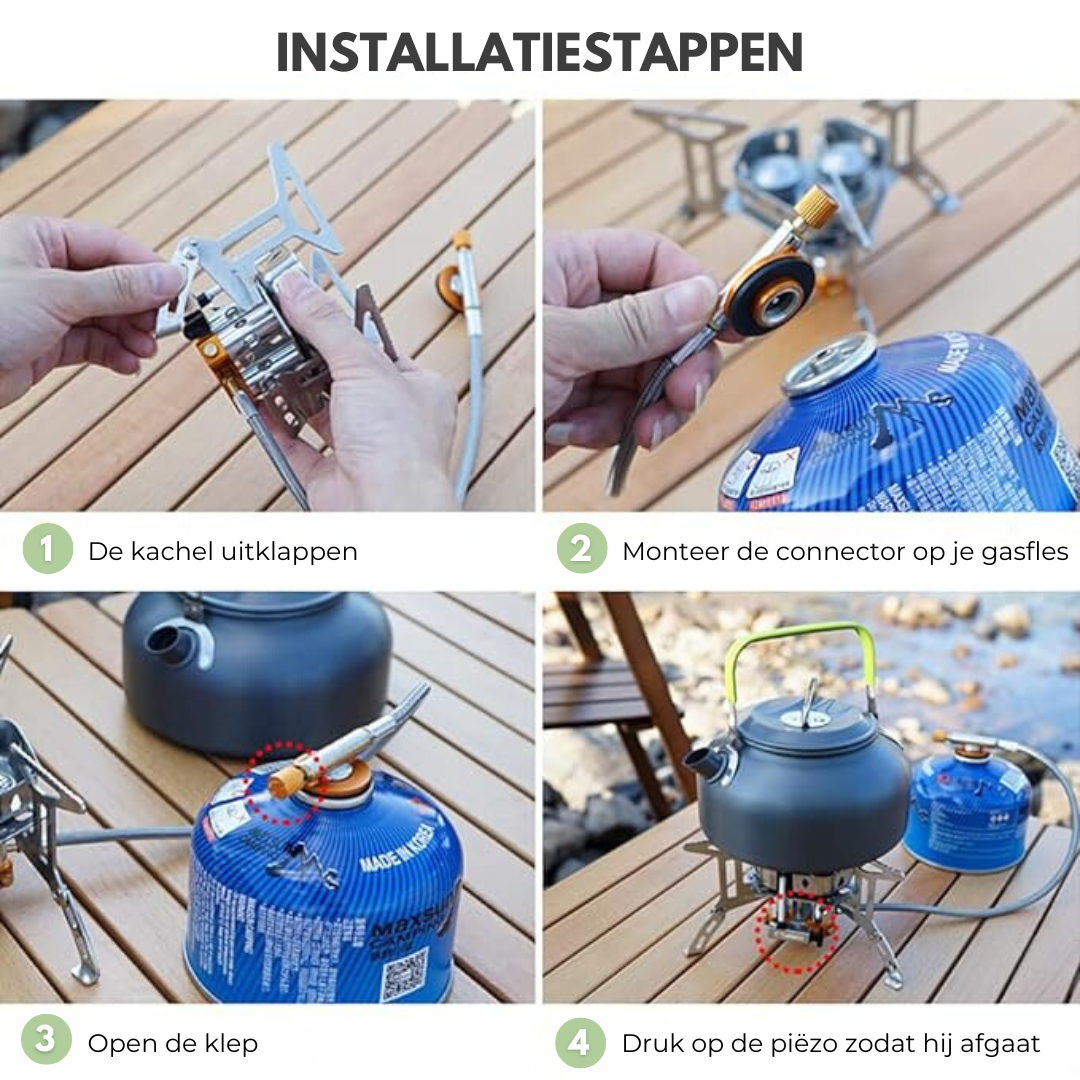 EclipseGear - Outdoor Gasbrander - Camping