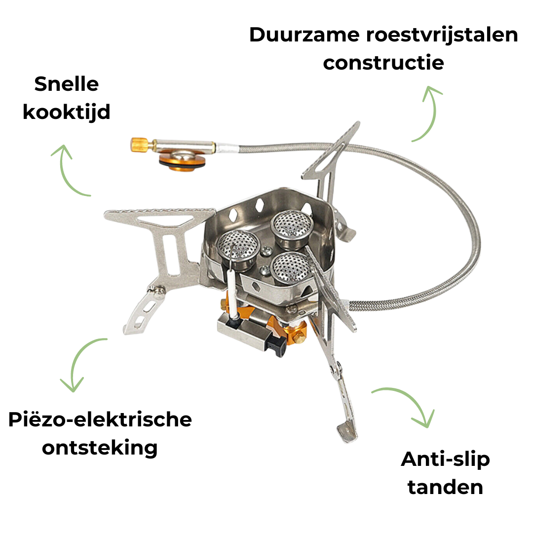 EclipseGear - Outdoor Gasbrander - Camping