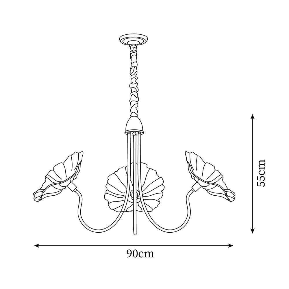 LumiereVive - Bloemenkroonluchter van Murano glas