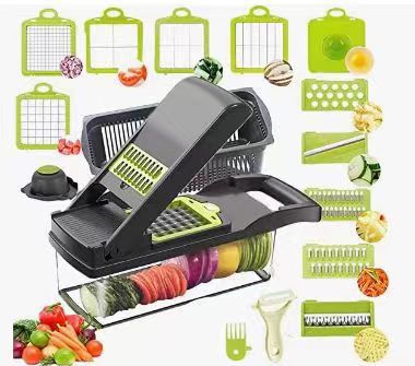 NutriSlice -  Snijder met 18 Functies voor Groenten