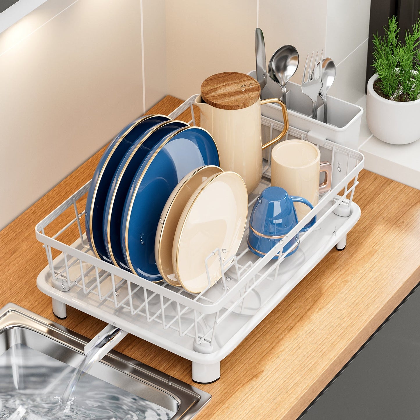 DryStream - Praktische Afwasdroger met Waterafvoer