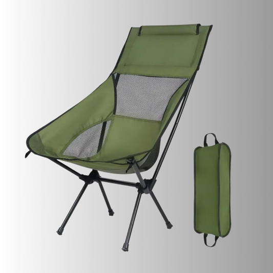 OutdoorOasis | Opvouwbare Campingstoel - Comfort+