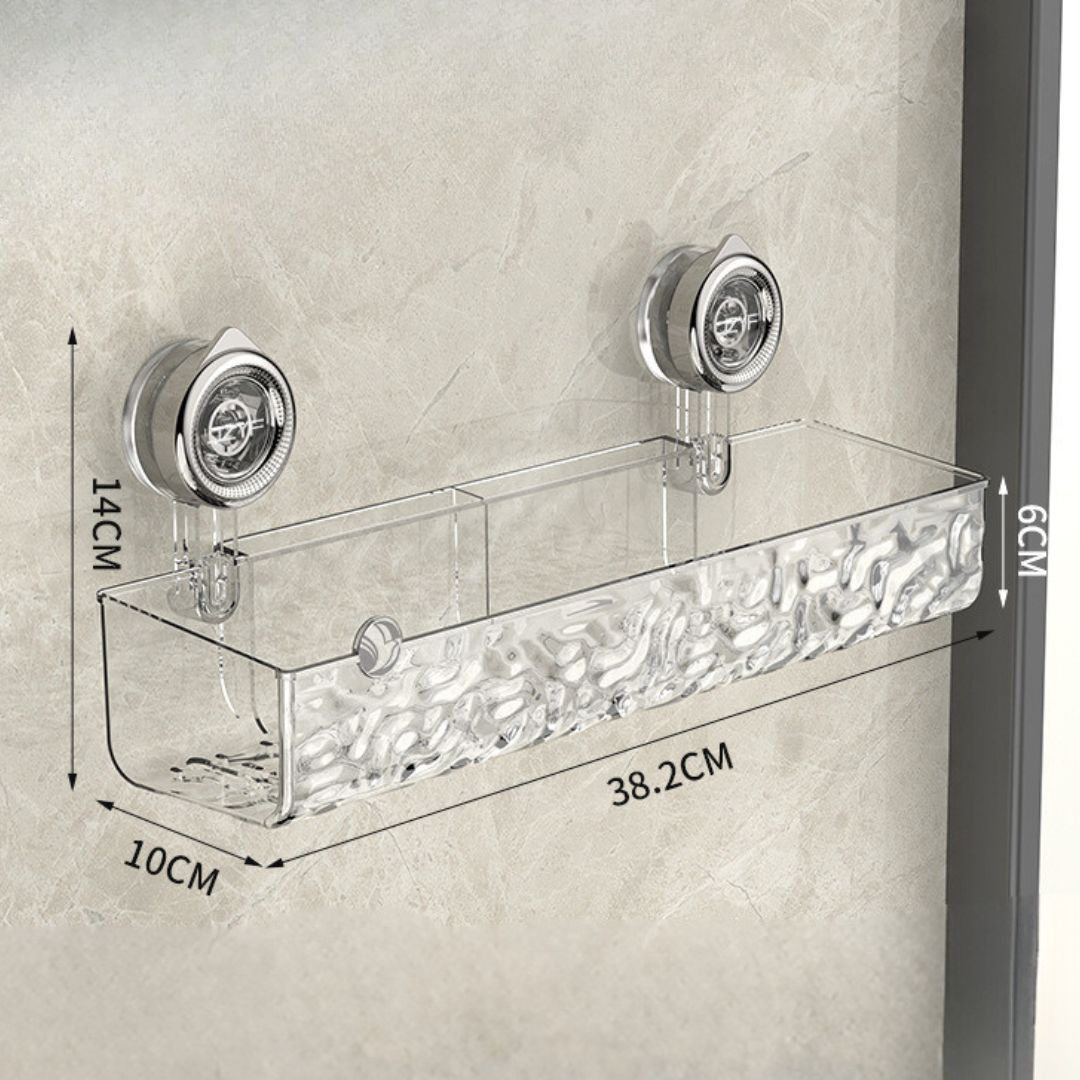 SnapShelf - Hoekrek met Zuignappen voor Badkamer