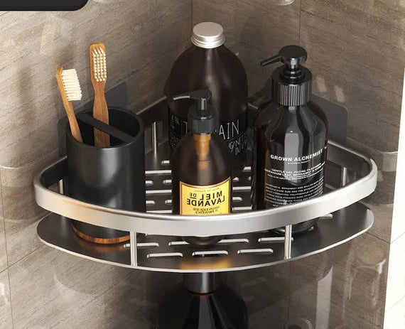 WallHaven - Zelfklevend badkamerrek zonder boren, ruimtebesparend