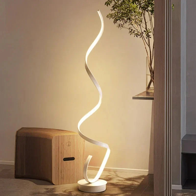 LuxSpira - Moderne LED-spiraal vloerlamp met uniek design