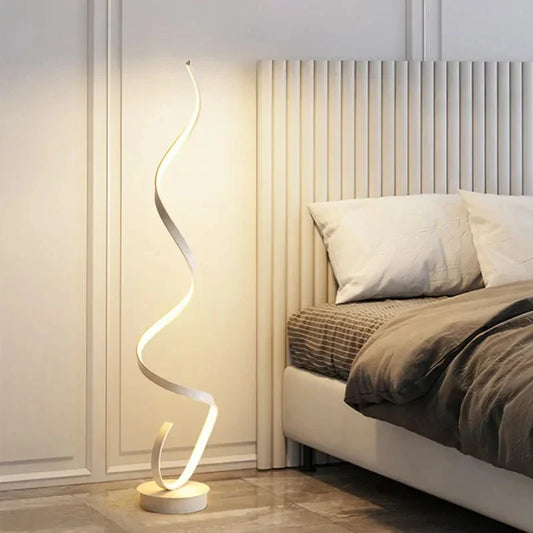 LuxSpira - Moderne LED-spiraal vloerlamp met uniek design