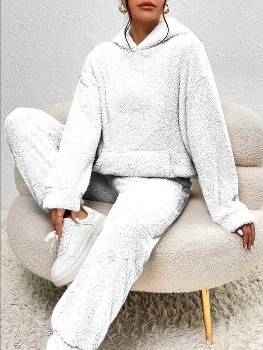HavenWear - Ultra-comfortabel teddy huispak met capuchon