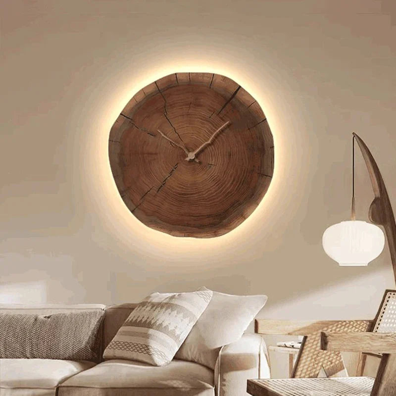 TimberTime - Natuurlijke houten wandklok met minimalistisch ontwerp