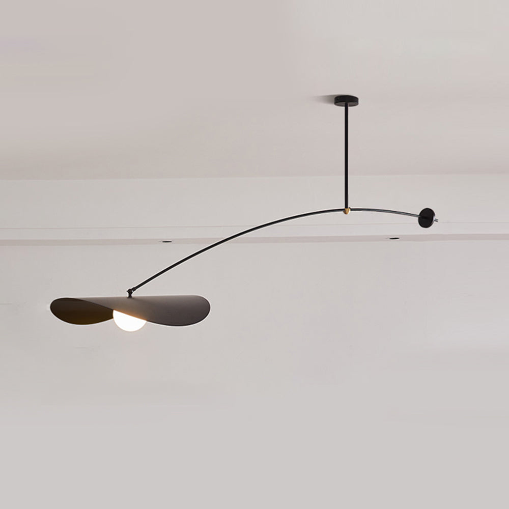 ChicBeam | Moderne Lotusblad LED Hanglamp Zwart/Goud Metaal Woonkamer