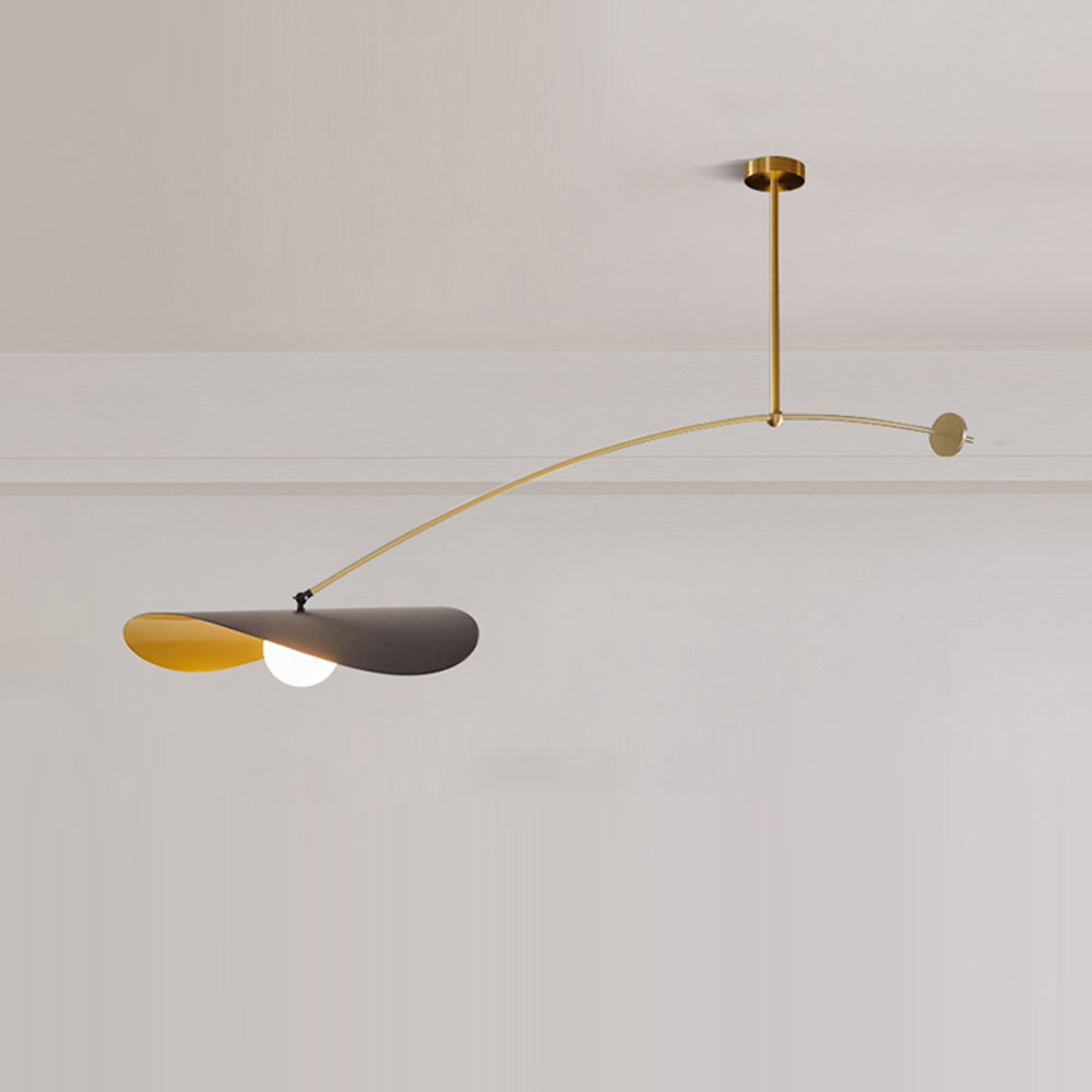 ChicBeam | Moderne Lotusblad LED Hanglamp Zwart/Goud Metaal Woonkamer