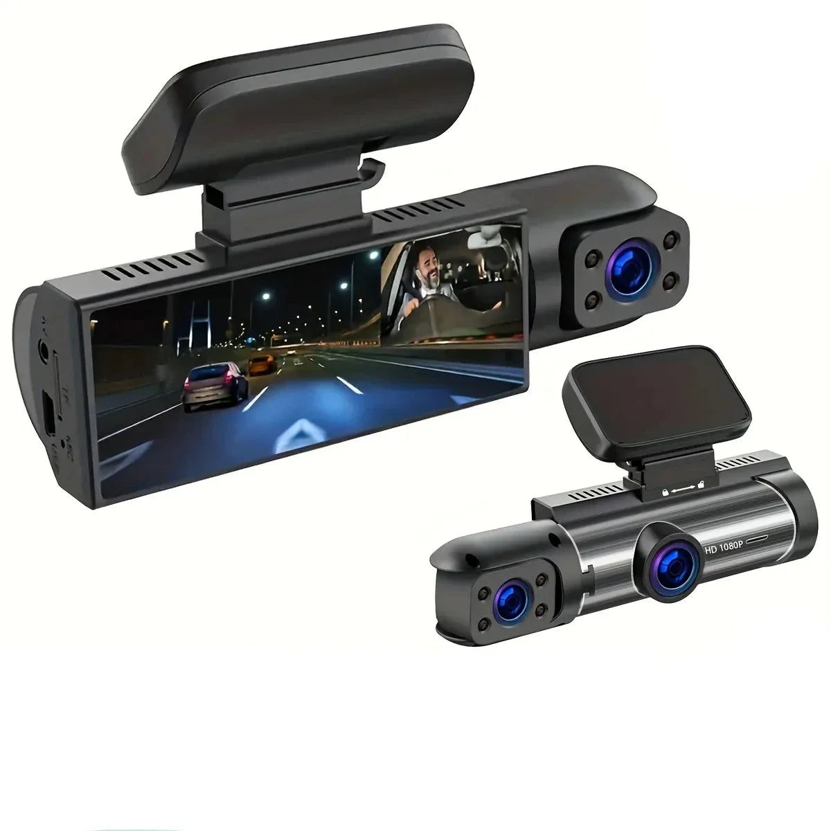 WideSight - 170° groothoek dashcamera met 1080p dubbele lenzen
