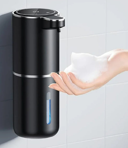 LumaFoam - Automatische Zeepdispenser met Touchloze Schuimfunctie 380ml USB Oplaadbare Elektrische Schuimdispenser met Vier Verstelbare Niveaus