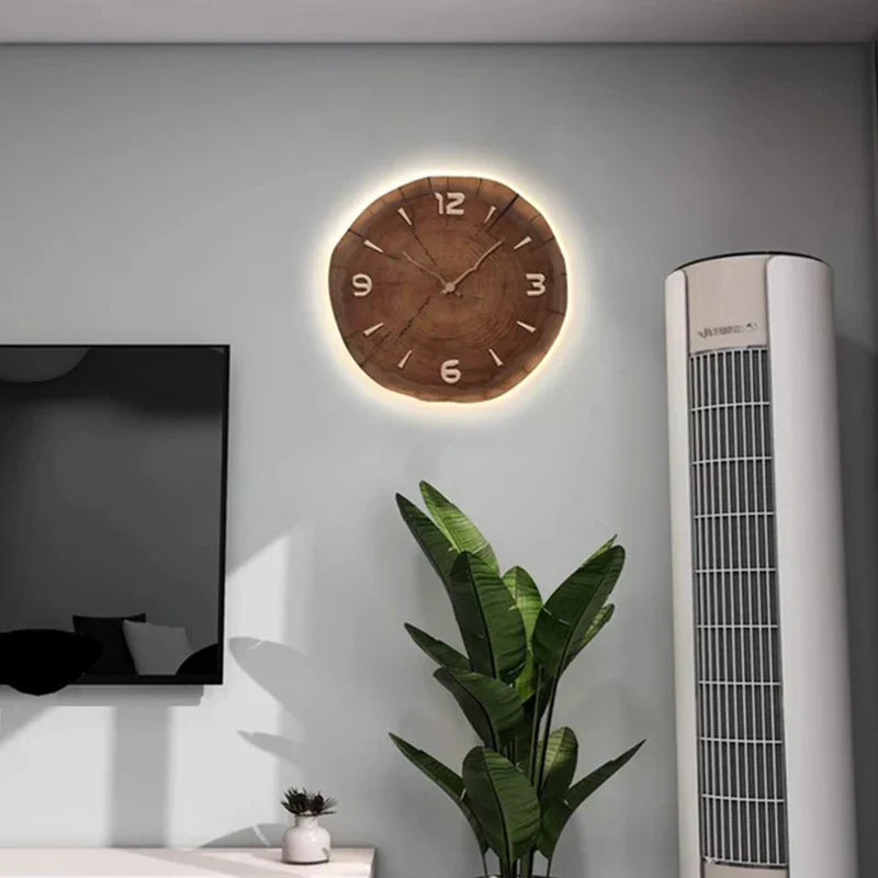 TimberTime - Natuurlijke houten wandklok met minimalistisch ontwerp