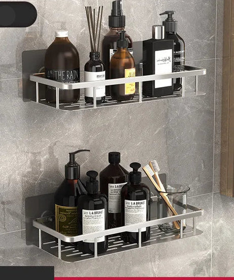 WallHaven - Zelfklevend badkamerrek zonder boren, ruimtebesparend